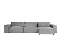 Modular Corner Sofa 4 Seater HELLNAR Left Hand Grey Fabric