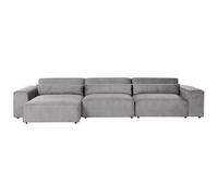 Modular Corner Sofa 4 Seater HELLNAR Right Hand Grey Fabric