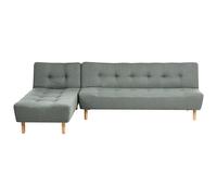 Modular Corner Sofa Bed 4 Seater ALSTEN Fabric Green Right Hand