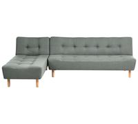 Modular Corner Sofa Bed 4 Seater ALSTEN Fabric Green Right Hand
