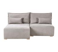 Modular Corner Sofa NERBO Fabric Grey Right Hand