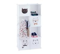 Modular cube shelving unit Children's Clothes Organizer Nursery Dresser 8 Doors