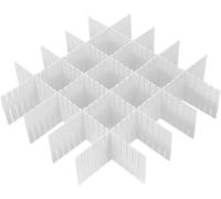 Modular Drawer Divider Set - 8 Pieces 47x7cm Plastic Organizers for Neat Storage