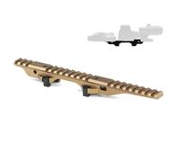 Modular Elevated Optic Scope Mount, NEWOM Miniature Riser Mount, for PEQ NGAL Laser558 8T Red Dot G33 G43 3X Magnifier Scope, Lower 1/3Style Optics Riser Scope Mount, for 20mm Rail, Tan