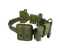 Modular Equipment Belt, 10-in-1 Duty Belt Kit Adjustable Utility Sport Belt with Components Pouche for Guard Security Hunting