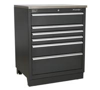 Modular Floor Cabinet 6 Drawer 775mm Heavy-Duty - Sealey APMS03 New