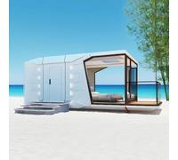 Modular Foldable House Prefab Tiny Homes for Sale, Expandable Houses to Live in for Adults with 2-3 Bedrooms, Container Homes Design for Mobile Living