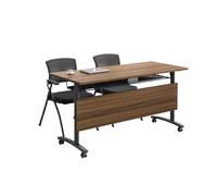 Modular Folding Conference Table for Meeting Rooms & Classrooms - Space-Saving Movable Office Desk (160x60x75cm) | Versatile Design for Collaboration & Training