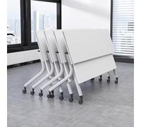 Modular Folding Conference Table Set with WheelsIdeal for Office Meetings Training Sessions & Team CollaborationSpaceSaving Design for Easy Mobility