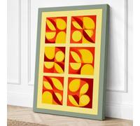Modular Forms Geometric Canvas Wall Art Print 18x12 Inch (46 x 30 cm)