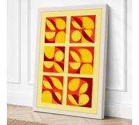 Modular Forms Geometric Canvas Wall Art Print 30x20 Inch