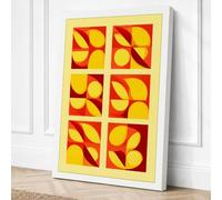 Modular Forms Geometric Canvas Wall Art Print 36x24 Inch (91 x 61 cm)