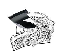 Modular/Full Face Motorcycle Helmet Sun Visor, Sports Accessories, Daytime Night Motorcycle Helmets Lens, Only for Figure 2 Models of Helmets