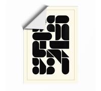 Modular Grid Forms Geometric Unframed Wall Art Print A1 (84.1×59.4cm), Wall Decor for Living Room, Bedroom, Office & Home, Art Gift