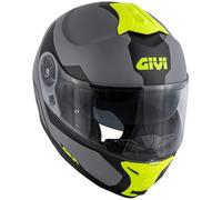 Modular Helmet GIVI X21 Graphic Challenger Spirit Matte Grey Yellow Size S