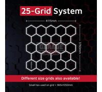 Modular Hexagon Lighting System - Twenty-Five Grid