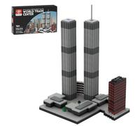 Modular House Building, 1:2000 Scale World Trade Center Model Building Blocks Set, Modern World Famous Architecture Model, Creative Orenament Decoration - 982PCS