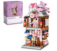 Modular House Mini Building Blocks Set, Kimono Shop Model Building kits, 418 Pcs Japanese Street View Series Building Kit, Construction Toy Sets for Kids and Adults. Not Compatible with Lo (1655)