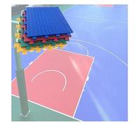 Modular Interlocking Cushion Basketball Court Anti Slip And Wear-Resistant Modular Interlocking Floor Tiles(Yellow,10PCS)