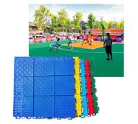 Modular Interlocking Cushion Basketball Court Gymnasium Kindergarten Amusement Park Color Puzzle Anti-Slip Floor Mat(Green,10PCS)
