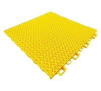 Modular Interlocking Cushion Kindergarten Amusement Park School Playground Gymnasium Color DIY Puzzle Waterproof Floor(Yellow,1PCS)