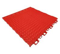 Modular Interlocking Cushion Kindergarten Amusement Park School Playground Gymnasium Color DIY Puzzle Waterproof Floor(Red,1PCS)