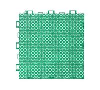 Modular Interlocking Cushion, Outdoor Modular Interlocking Plastic Deck Tiles Multicolor Multiple Sizes(Green,40pcs)