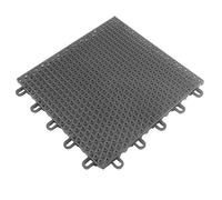 Modular Interlocking Cushion, Outdoor Modular Interlocking Plastic Deck Tiles Multicolor Multiple Sizes(Grigio,16pcs)