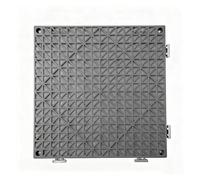 Modular Interlocking Cushion PVC Garage Floor Mats Multi-Colour Combination Deck Tiles Balcony in The Leisure Area(Grey,24pieces)