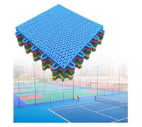 Modular Interlocking Floor Tiles, Outdoor Basketball Court Badminton Court Weatherproof DIY Sport Court Tiles(Grey)