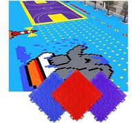 Modular Interlocking Floor Tiles, Suitable For Schools/kindergartens/playgrounds/basketball Courts(Blue-2)