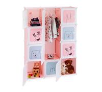 Modular kids' shelf Fun Storage Rack 9 Compartments Plastic Material Lightweight