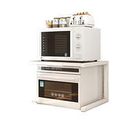 Modular Kitchen Storage Cart - 2-Tier Expandable Shelf for Microwave, Rice Cooker & Small Appliances (Multi-Functional Home Organizer) (One Size,A)