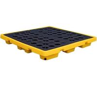Modular Leak-proof Spill Containment Pallet for Drums, Durable Plastic Spill Platform (120x60x18cm) - Ideal for Industrial and Chemical Storage Solutions