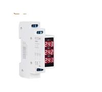 Modular Led Digital Three-phase Voltmeter For Din Rail Voltage Meter Ac 220v 230v 380v 80-500V EKMV3 BIANMTSW