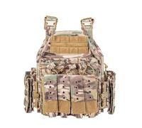Modular Molle Tactical Vest, Adjustable Lightweight Quick Release Hunting Chest 1000D Nylon Military Combat Training Gear for Airsoft Outdoor Paintball CS Game