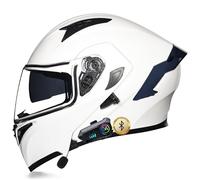 Modular Motorcycle Helmets Flip Up Front Motor Helmet with Drop-Down Sun Visor, Full Face Motorcycle Helmet for Adults Men Women, Automatic Answering ECE Approved