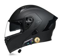 Modular Motorcycle Helmets Flip Up Front Motor Helmet with Drop-Down Sun Visor, Full Face Motorcycle Helmet for Adults Men Women, Automatic Answering ECE Approved