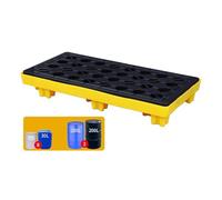 Modular Oil Spill Containment Tray Heavy Duty Anti Leak Pallet for Drum Spill Prevention Spill Control Solution for Industrial Use
