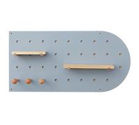 Modular Pegboard Wall Shelf with Accessories, Wooden Design for Home Organization, Art Display, Office & Craft Storage, Easy to Install, Versatile and Stylish