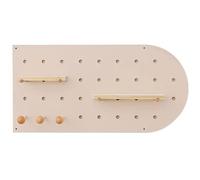 Modular Pegboard Wall Shelf with Accessories, Wooden Design for Home Organization, Art Display, Office & Craft Storage, Easy to Install, Versatile and Stylish