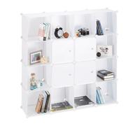 Modular plastic shelf Versatile Organiser 16 Compartments Easy Assembly