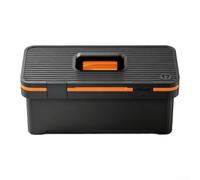 Modular Plastic Toolbox, Double Layer Tool Organizer With Compartments, Storage Case With Handle For Workshop Garage Art Supplies(17)