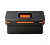 Modular Plastic Toolbox, Double Layer Tool Organizer With Compartments, Storage Case With Handle For Workshop Garage Art Supplies(14)
