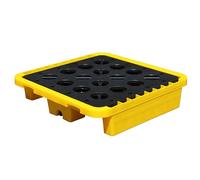 Modular Polyethylene Containment Tray, Anti-Leakage Spill Solution for Oil Tanks, Stackable Design for Industrial Warehouses & Workshops
