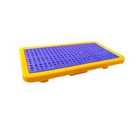 Modular Polyethylene Spill Containment Tray - Durable Platform Pallets for Labs & Storage, Chemical Resistance, Easy Clean, Ideal for Safe Liquid Handling
