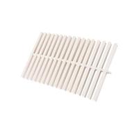 Modular Pool Drain Cover, PPS Plastic Overflow Grille for Bathroom Patio Edge, Anti-Clog Design, 10 Pack