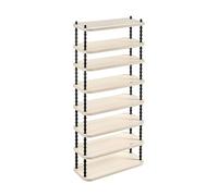 Modular PP Storage Shoe Rack Narrow Space Saving for Entryway & Living Room 53x129cm (20.9x50.8in) Efficient Shoe Storage Solution