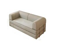 Modular Sectional Sofa, 3-in-1 Convertible Folding Sofa Bed with Armrest & Fixed Frame for Living Room or Bedroom