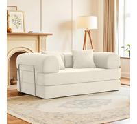 Modular Sectional Sofa, Convertible Pudding Block Sofa High Rebound Density Sponge, Floor Standing Sofa Bed for Living Room